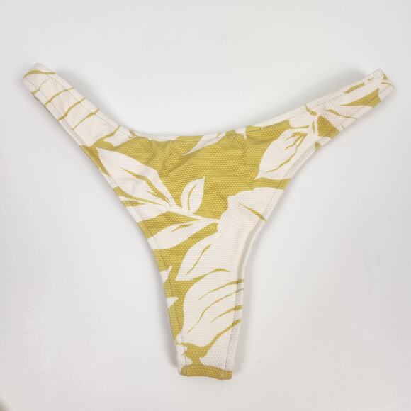 L*Space Rylee Bikini Bottom Itsy Cut in Havana Blooms Green Size Medium - Picture 3 of 6